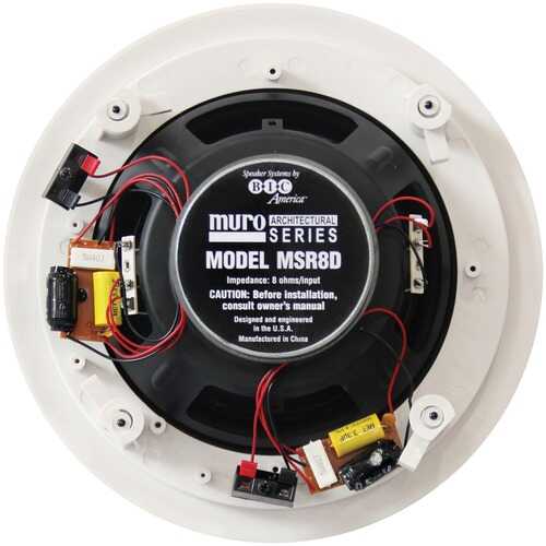 BIC America MSR8D 125-Watt 8" Dual Voice-Coil Stereo In-Ceiling Speaker