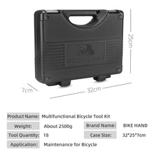Load image into Gallery viewer, BIKEHAND Bicycle 18 in 1 Toolbox Professional Maintenance Service Tool Kit mtb road Bike Multi-function Repair Tools YC-728
