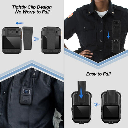 BOBLOV X3A Wearable Police Body Camera Auto Night Vision 1080P Mini Camcorder Sport DVR Video Cam IP65 Small Camera
