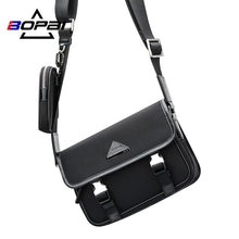 Load image into Gallery viewer, BOPAI New Casual Crossbody Bags Black Soft Small Briefcase Zipper Business Men Fashion High Quality Shoulder Bag For Travel
