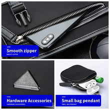 Load image into Gallery viewer, BOPAI New Casual Crossbody Bags Black Soft Small Briefcase Zipper Business Men Fashion High Quality Shoulder Bag For Travel
