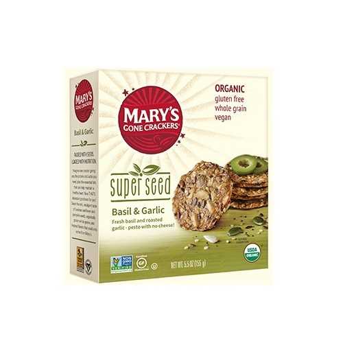 Mary's Gone Crackers Super Seed Basil & Garlic  (6x5.5 OZ)