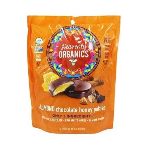 Heavenly Organics Almond Chocolate Honey Patties  (6x4.66 OZ)