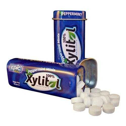 Epic Dental  Xylitol Sweetened Peppermint (10x60 Ct)