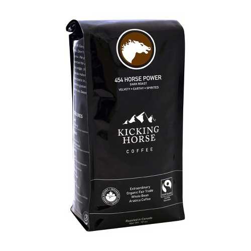 Kicking Horse 454 Horse Power Dark Whole Bean Coffee (6x10 OZ)