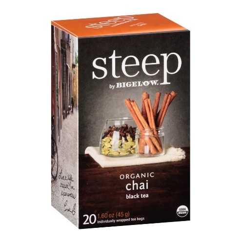 Bigelow Steep Organic Chai Black Tea (6x20 bags)