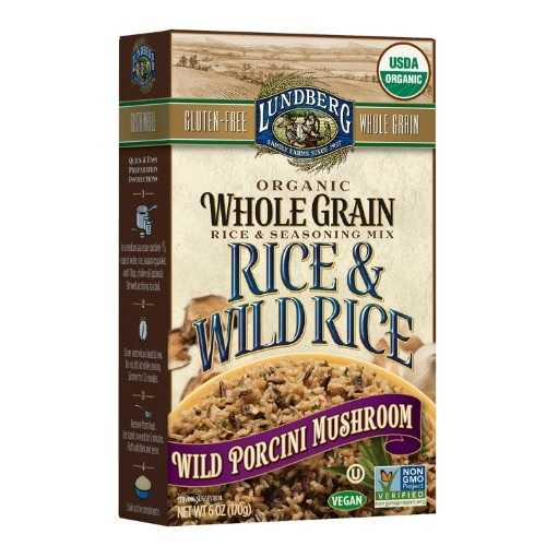 Lundberg Organic Whole Grain Rice & Wild Rice Wild Porcini Mushroom (6x6 OZ)