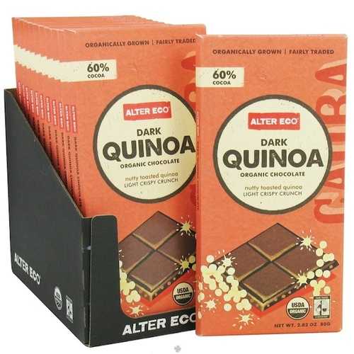 Alter Eco Chocolate Dark Quinoa (12x2.82OZ)