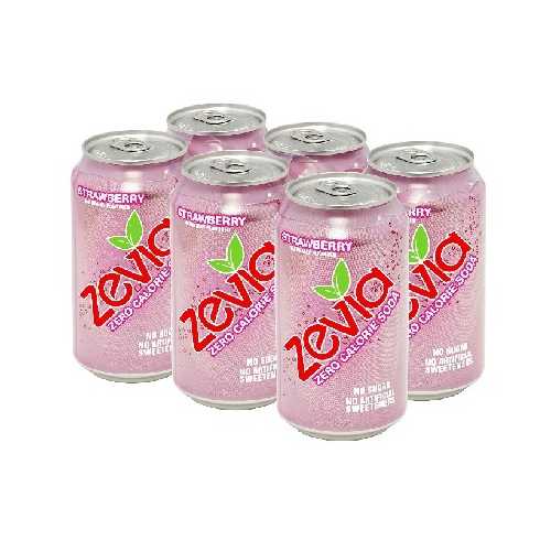 Zevia Nat Straw Soda (4x6Pack )