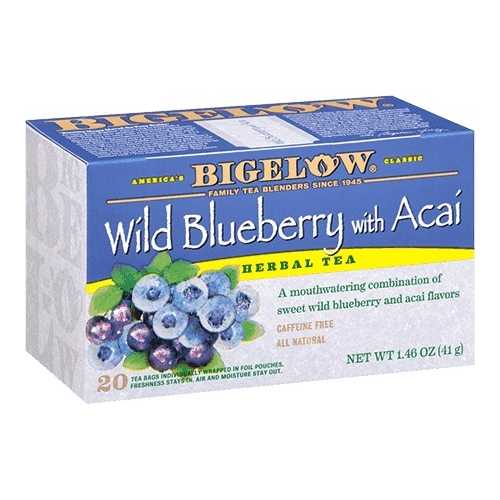 Bigelow BluBerry Acai Tea (6x20 Bags )