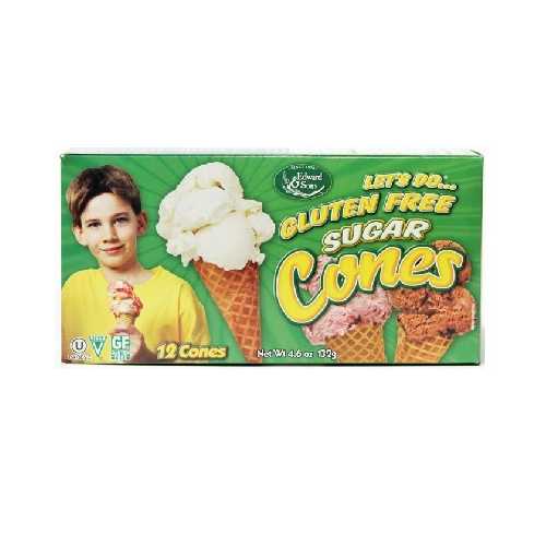 Edward & Sons Sugar Cones GF (12x4.6OZ )