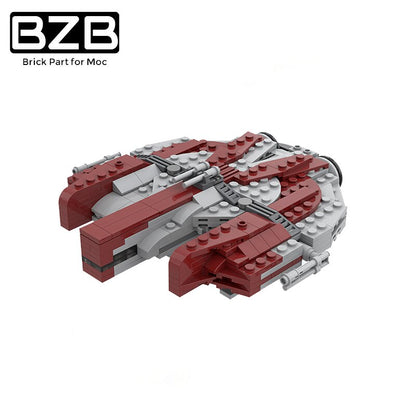 BZB MOC 24864 Star Ebon Hawk Knight War Scene Building Blocks Model Bricks Parts Kids Brain Game DIY Toys Brithday Best Gifts