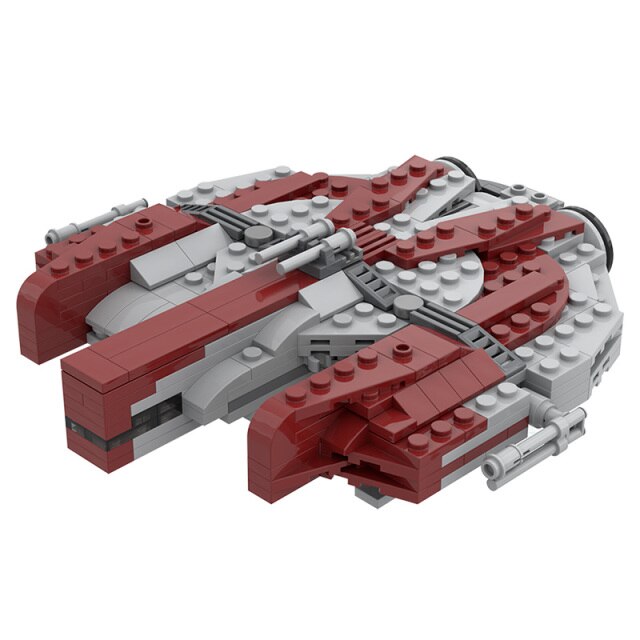BZB MOC 24864 Star Ebon Hawk Knight War Scene Building Blocks Model Bricks Parts Kids Brain Game DIY Toys Brithday Best Gifts