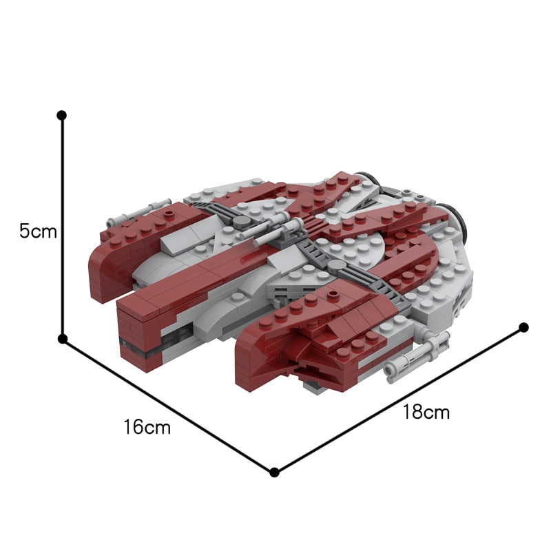BZB MOC 24864 Star Ebon Hawk Knight War Scene Building Blocks Model Bricks Parts Kids Brain Game DIY Toys Brithday Best Gifts