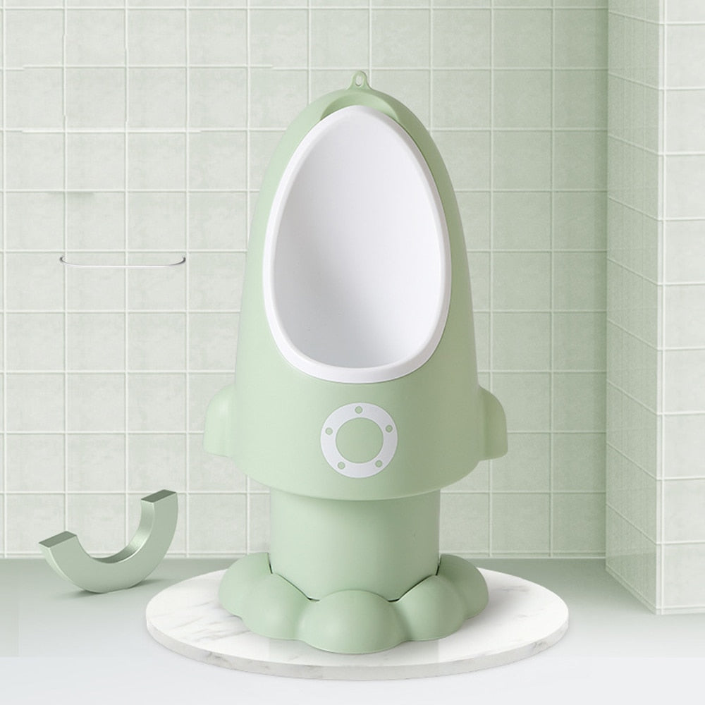 Baby Boy Urinal Rocket Shape Children's Pot Vertical Adjustable Wall-Mounted Pee Training Urinal Baby Potty Portable Toilet