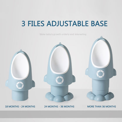 Baby Boy Urinal Rocket Shape Children's Pot Vertical Adjustable Wall-Mounted Pee Training Urinal Baby Potty Portable Toilet