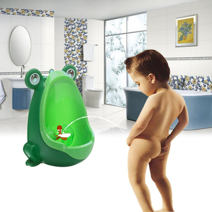 Baby Boys Standing Potty Frog Shape Wall-Mounted Urinals Toilet Training Children Stand Vertical Urinal Potty Pee Infant Toddler