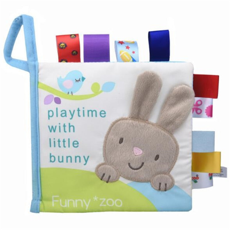 Baby Cloth Book Infant Animal Pattern Cloth Books Baby Goodnight Educational Cloth Book Cognition Toys