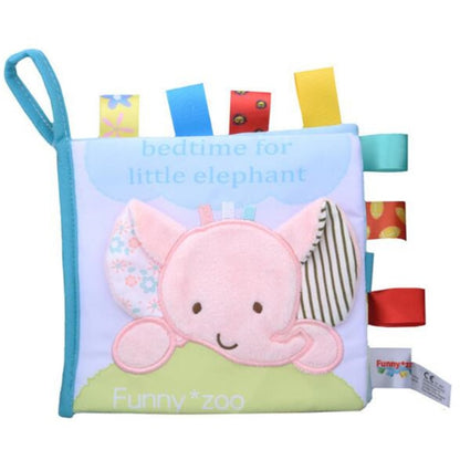 Baby Cloth Book Infant Animal Pattern Cloth Books Baby Goodnight Educational Cloth Book Cognition Toys