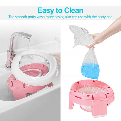 Baby Portable Toilet Potty Training Seat Multifunctional Kids Potty Chair 3 in 1 Toddler Toilet Training Seats Toilet Potty