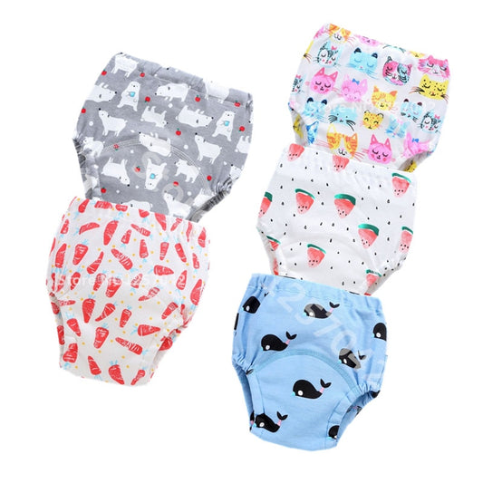 Baby Reusable Nappies Diapers Washable Cloth Diaper Children Traning Panties Potty Underwear Pants Waterproof