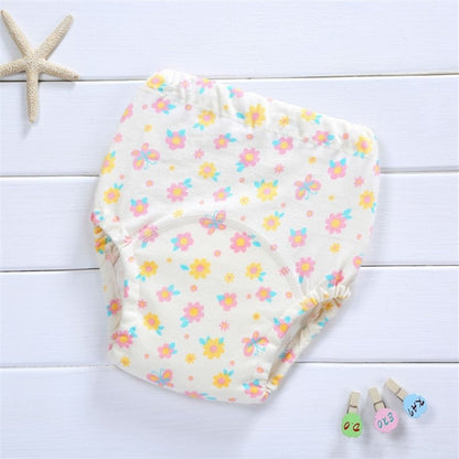 Baby Reusable Nappies Diapers Washable Cloth Diaper Children Traning Panties Potty Underwear Pants Waterproof