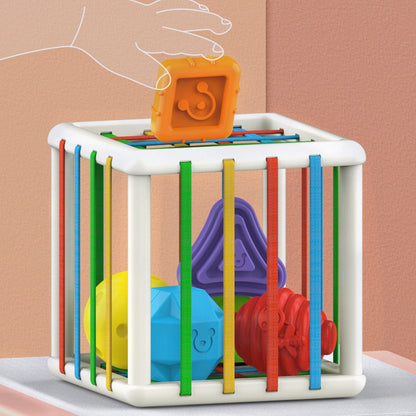Baby Shapes Sorting Toy  Motor Skill Tactile Touch Toy 10 months to 3 years  InnyBin Soft Cube montessori educational toys