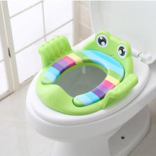 Load image into Gallery viewer, Baby Toilet Potty Seat Children Potty Safe Seat With Armrest for Girls Boy Toilet Training Outdoor Travel Infant Potty Cushion
