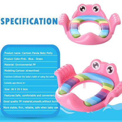 Baby Toilet Potty Seat Children Potty Safe Seat With Armrest for Girls Boy Toilet Training Outdoor Travel Infant Potty Cushion