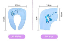 Load image into Gallery viewer, Baby Travel Folding Potty Seat toddler portable Toilet Training seat children urinal cushion children pot chair pad /mat
