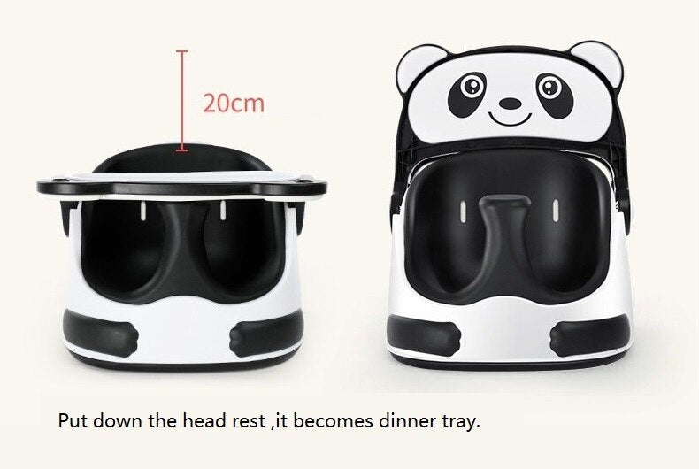 Baby Dining Chair Children Eating Seat Home p
Portable Chair Multi-functional Learning Baby Development Panda. Colours: Black and White or Pink and White