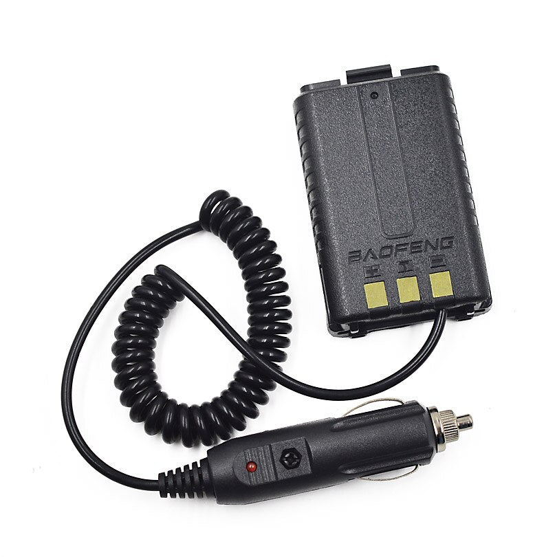 Baofeng 12V Car Charger Battery Adapter Eliminator for Baofeng Walkie Talkie UV5R UV-5R UV-5RE Plus UV-5RA Plus Radio