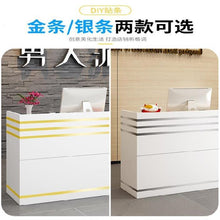 Load image into Gallery viewer, Bar Table Creative Small Shop Front Desk Shop Bakery Mother and Baby Shop Shop Beauty Salon Storage Reception Desk Front Desk
