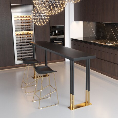 Bar Tables Bar Furniture home bar table solid wood +iron home high table dining table muebles mesa barra bar stools. 120/140/160*40*105 cm