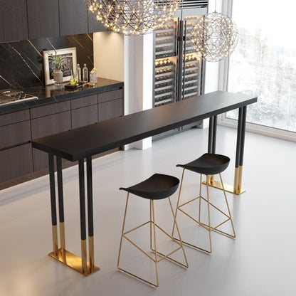 Bar Tables Bar Furniture home bar table solid wood +iron home high table dining table muebles mesa barra bar stools. 120/140/160*40*105 cm
