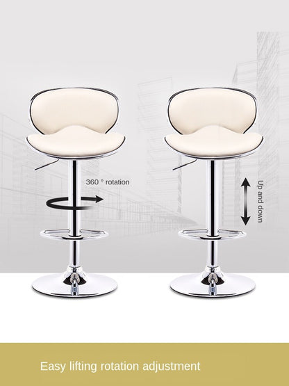 Bar stool simple high stools home lift stool backrest bar chair front desk creative bar tables and chairs