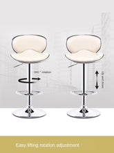 Cargar imagen en el visor de la galería, Bar stool simple high stools home lift stool backrest bar chair front desk creative bar tables and chairs
