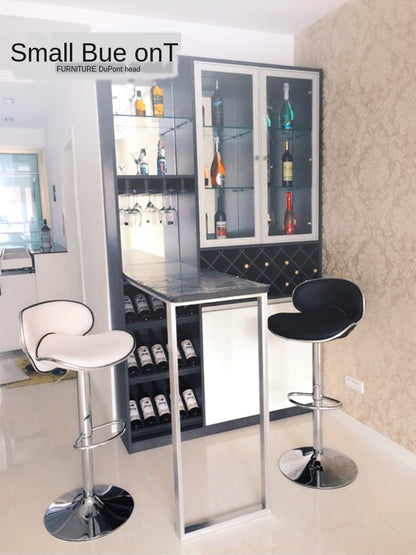Bar stool simple high stools home lift stool backrest bar chair front desk creative bar tables and chairs