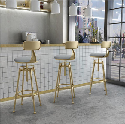 Bar table and chair coffee shop chair lift Rotating high stool table color table stool