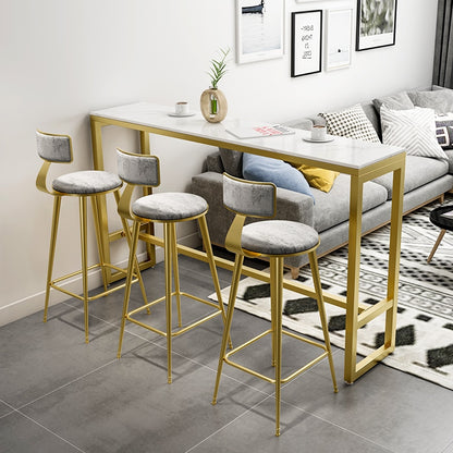 Bar table light luxury simple long table Yang net red wall high table home Nordic partition bar chair. Dining Set
