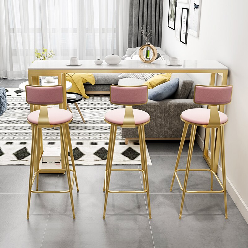 Bar Table Light Luxury Simple Long Table Yang Net Red Wall High Table Home Nordic Partition Bar Chair