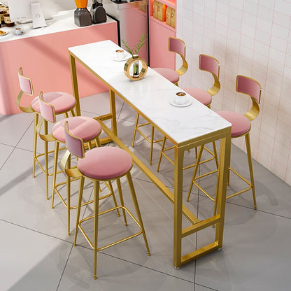 Bar Table Light Luxury Simple Long Table Yang Net Red Wall High Table Home Nordic Partition Bar Chair