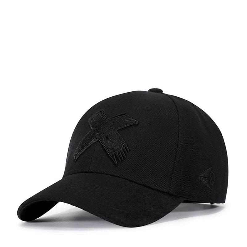 Baseball Cap Men Dad Hat Women Casual Embroidery X Caps Bend Visor Adjustable Cotton Male Bone Black Hat Bone Garros