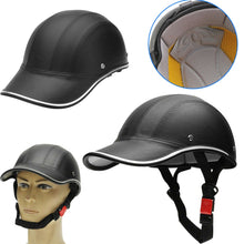 Charger l&#39;image dans la galerie, Baseball Cap Style Motorcycle Bicycle Helmet Half Face Helmet Electric Scooter Anti-UV Safety Hard Hat Adjustale Summer Cap
