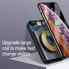 Load image into Gallery viewer, Baseus 10000mAh Qi Wireless Charger Power Bank for iPhone Samsung Huawei Powerbank PD Quick Charge 3.0 Portable External Battery

