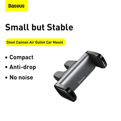 Baseus Car Phone Holder For iPhone 13 12 Pro Samsung S22 Xiaomi Huawei Auto Air Vent Mount Holder Smartphone GPS Support Stand