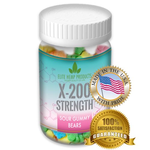 x200 Strength Elite Gummies Hemp Infused Bear Gummies
