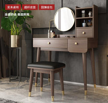 Load image into Gallery viewer, Bedroom small-sized dressing table dressing table storage cabinet integrated
