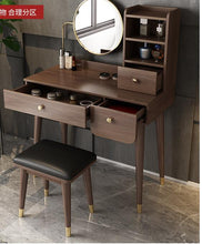 Load image into Gallery viewer, Bedroom small-sized dressing table dressing table storage cabinet integrated
