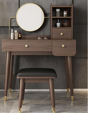 Load image into Gallery viewer, Bedroom small-sized dressing table dressing table storage cabinet integrated
